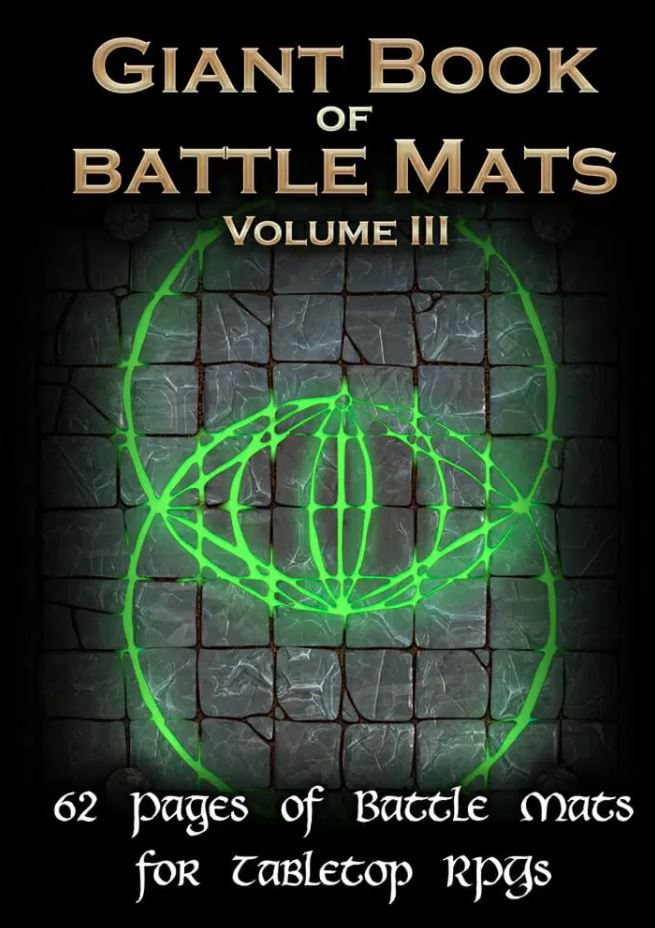 GIANT BOOK OF BATTLE MATS VOL 3 Role Playing Universal DIstribution    | Red Claw Gaming