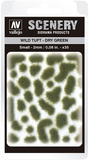 VALLEJO: SCENERY SMALL WILD TUFT DRY GREEN Tufts Vallejo    | Red Claw Gaming