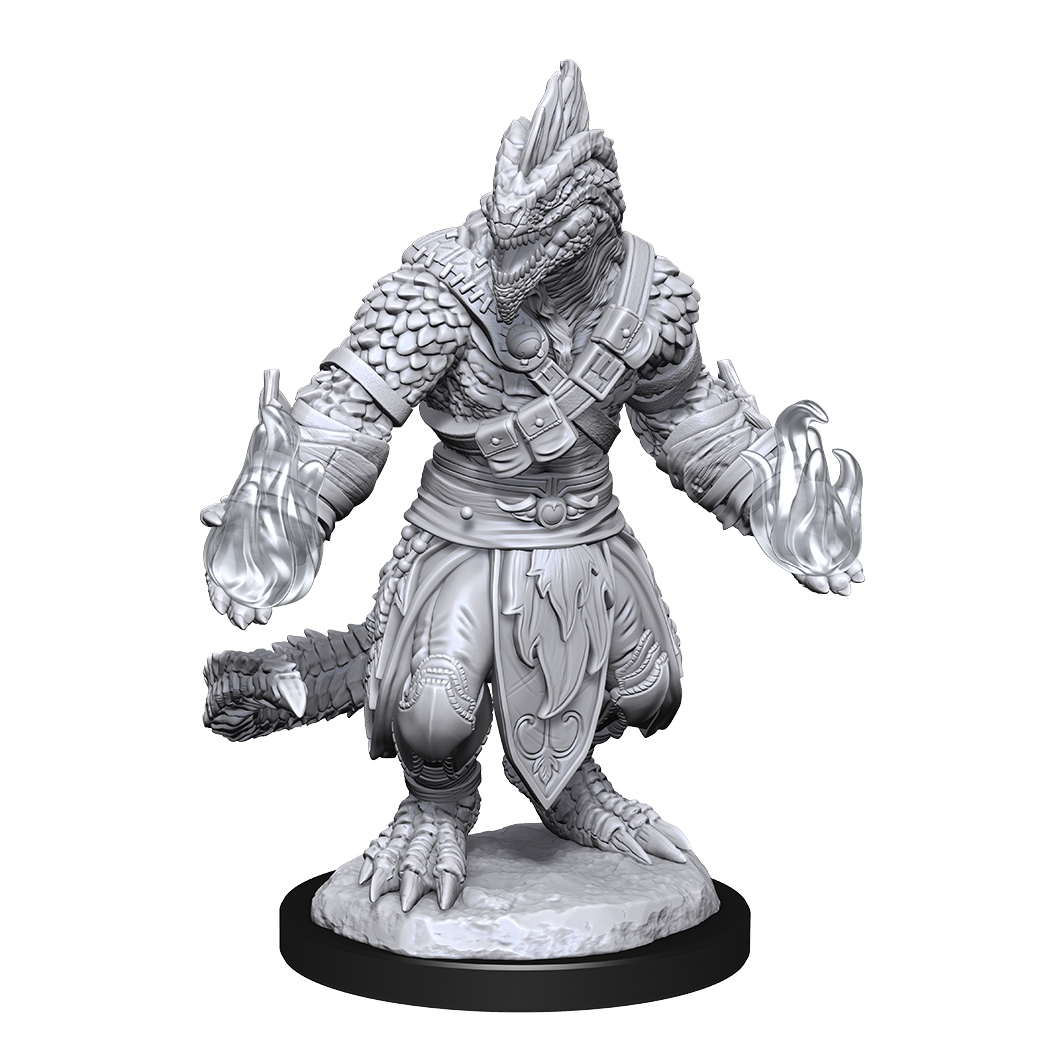 D&D Nolzur's Marvelous Miniatures: Lizardfolk Barbarian and Lizardfolk Cleric Minatures Wizkids Games    | Red Claw Gaming