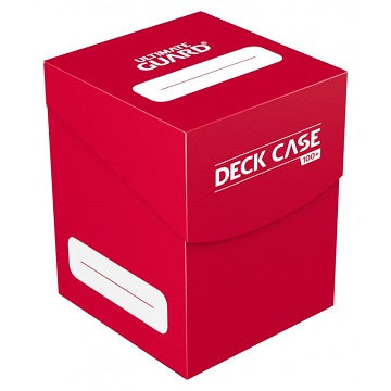 UG DECK CASE STANDARD RED 100+ Deck Box Ultimate Guard    | Red Claw Gaming