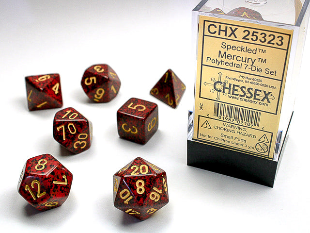 Speckled Mercury 7-Die Set Dice Chessex    | Red Claw Gaming
