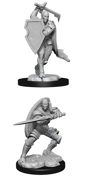 DND UNPAINTED MINIS WV13 WARFORGED FIGHTER MALE Minatures Wizkids Games    | Red Claw Gaming