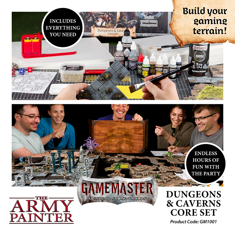 Gamemaster: Dungeons and Caverns Core Set Battlefield Army Painter    | Red Claw Gaming