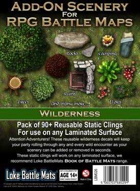 SCENERY FOR RPG MAPS WILDERNESS Role Playing Universal DIstribution    | Red Claw Gaming