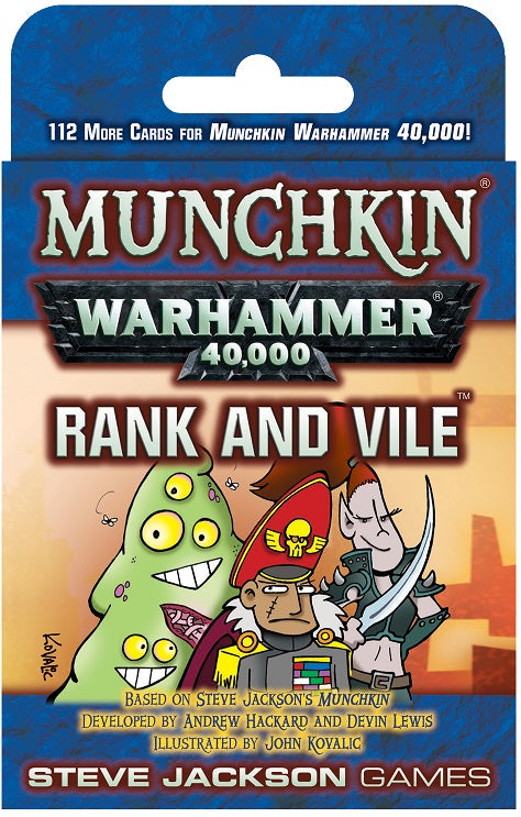 MUNCHKIN WARHAMMER 40K RANK AND VILE Board Games Steve Jackson    | Red Claw Gaming