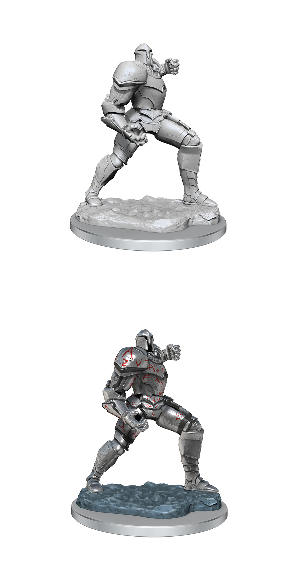 CRITICAL ROLL UNPAINTED MINIS PLATINUM GOLEM Minatures Wizkids Games    | Red Claw Gaming