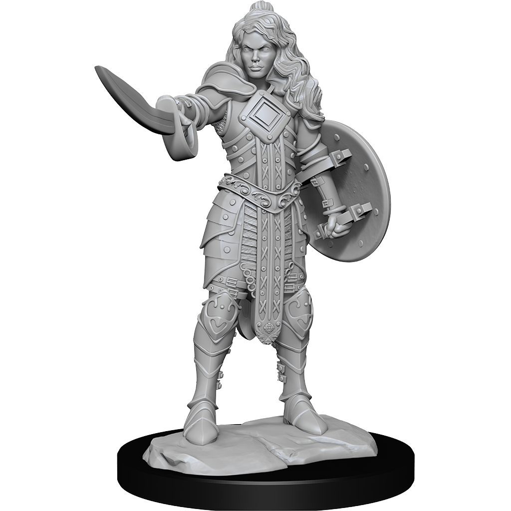 Pathfinder Deepcuts: Human Champion Female Minatures Wizkids Games    | Red Claw Gaming