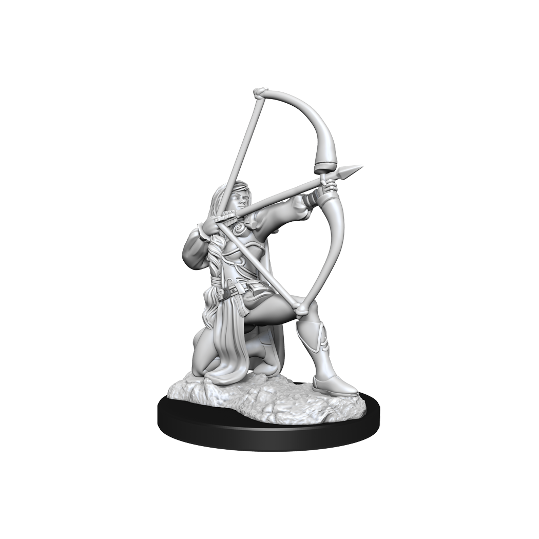 Pathfinder Deep Cuts Unpainted Miniatures: Female Human Fighter Minatures Wizkids Games    | Red Claw Gaming