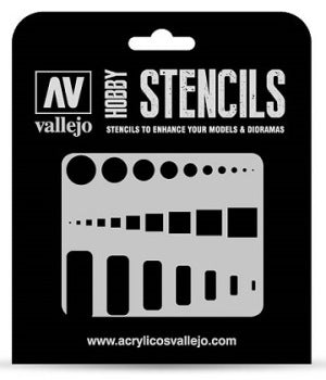 HOBBY STENCIL ACCESS TRAP DOORS Vallejo Stencil Vallejo    | Red Claw Gaming