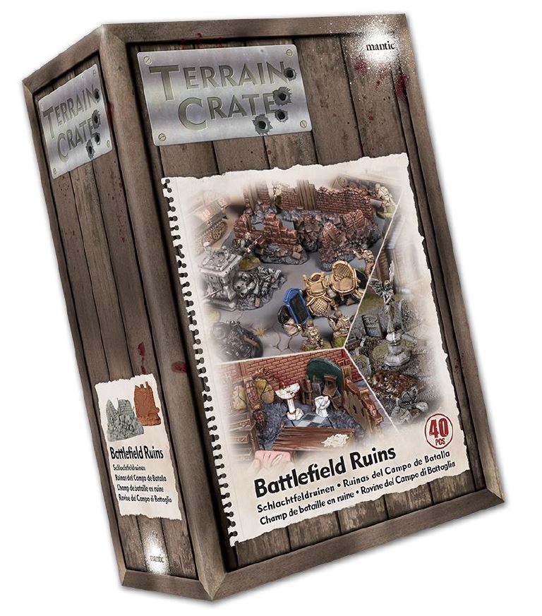 Terrain Crate Battlefield Ruins Minatures Mantic Games    | Red Claw Gaming