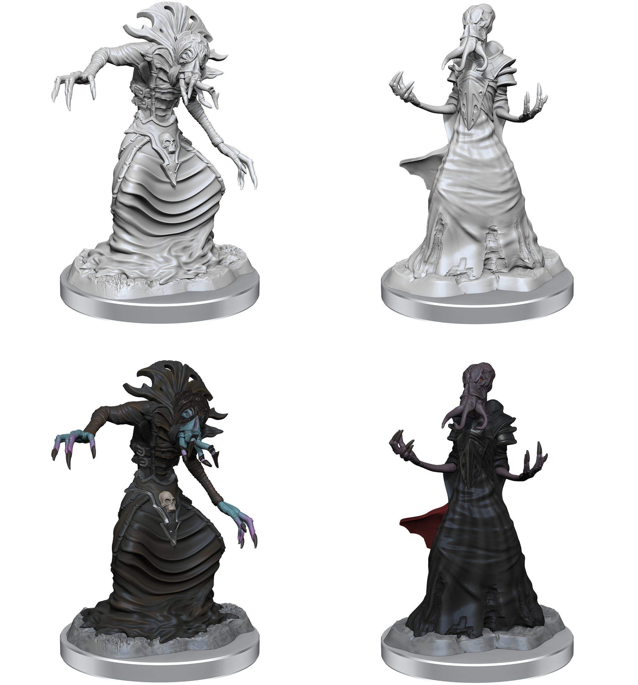 D&D Nolzur's Marvelous Miniatures: Mind Flayers Minatures Wizkids Games    | Red Claw Gaming