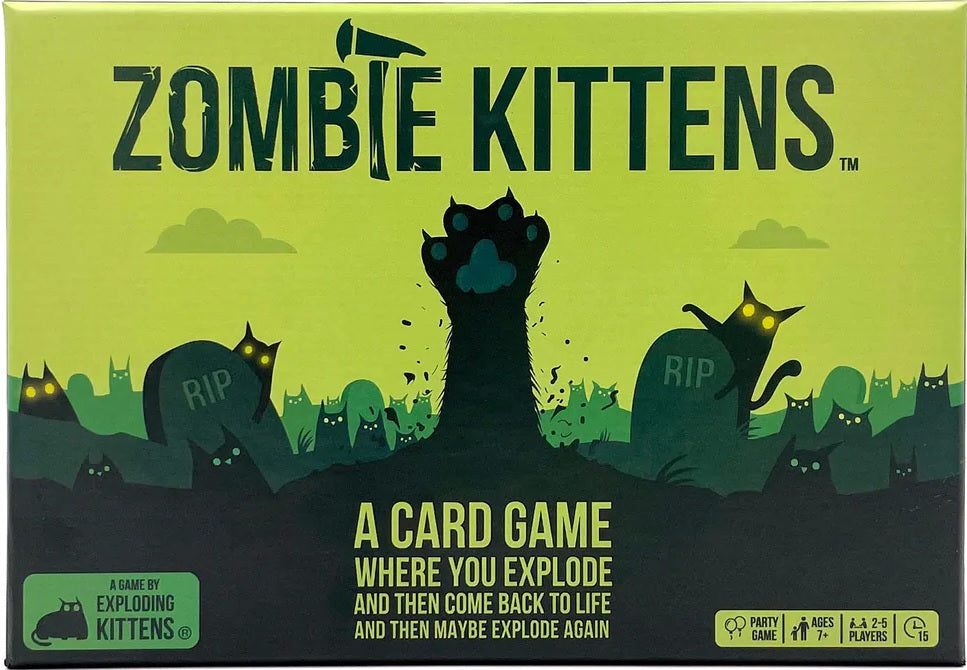 ZOMBIE KITTENS Board Game Exploding Kittens    | Red Claw Gaming