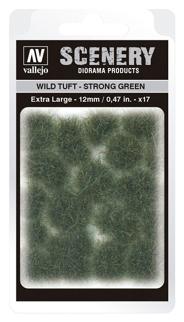 VALLEJO: SCENERY EXTRA LARGE WILD TUFT STRONG GREEN Tufts Vallejo    | Red Claw Gaming