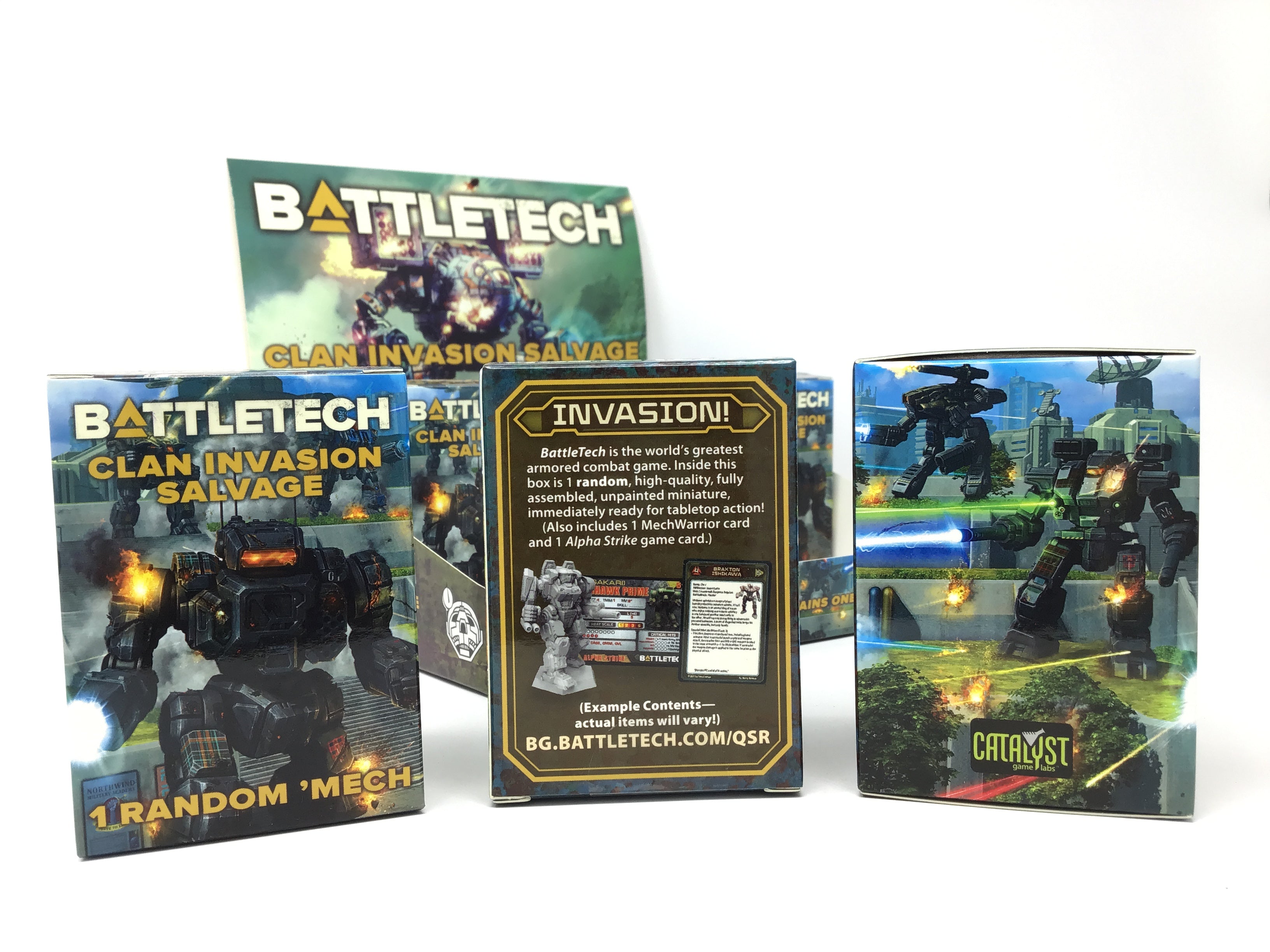 BATTLETECH CLAN INVASION SALVAGE BOX Battletech Catalyst    | Red Claw Gaming