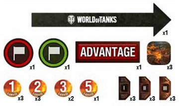 WORLD OF TANKS WV3 TOKEN GAMING SET 25CT World of Tanks GaleForce Nine    | Red Claw Gaming