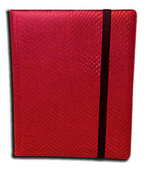 LEGION BINDER 9PKT DRAGON HIDE Binder Sleeves Legion Red   | Red Claw Gaming