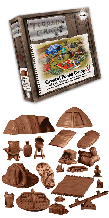 TERRAIN CRATE - CRYSTAL PEAKS CAMP Minatures Mantic Games    | Red Claw Gaming