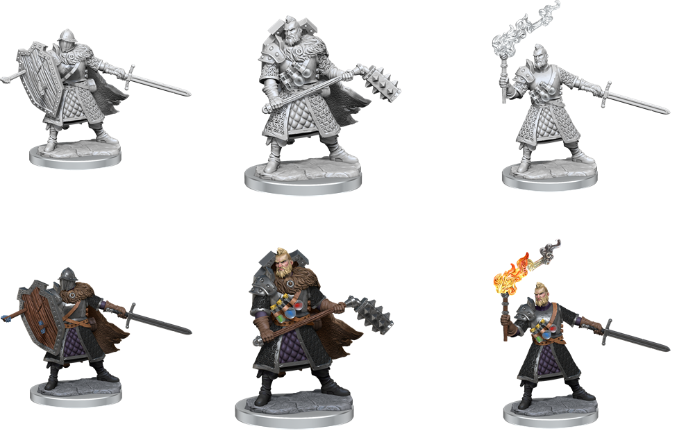 D&D FRAMEWORKS: HUMAN FIGHTER MALE  Wizkids Games    | Red Claw Gaming