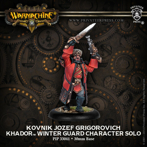 Khador Kovnik Jozef Grigorovich Miniatures Clearance    | Red Claw Gaming