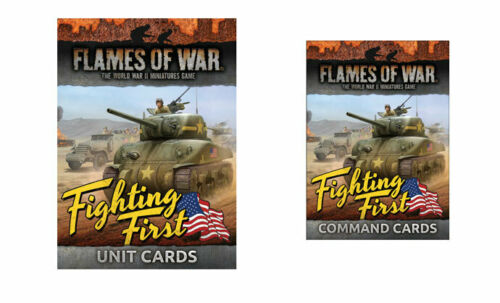 American Fighting First Unit and Command Cards Rulebook FLAMES OF WAR    | Red Claw Gaming