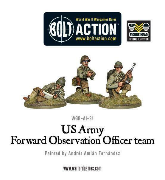 US Army Forward Observer Officers (FOO) American Warlord Games    | Red Claw Gaming