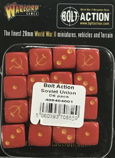 Soviet Union D6 Dice (16) Accessories Warlord Games    | Red Claw Gaming