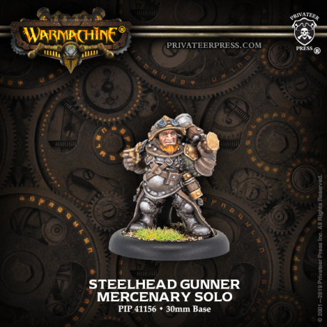 Mercenaries Steelhead Gunner Miniatures Clearance    | Red Claw Gaming