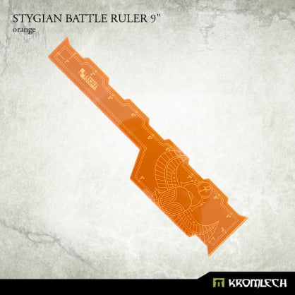 Stygian Battle Ruler 9" [Orange] Minatures Kromlech    | Red Claw Gaming