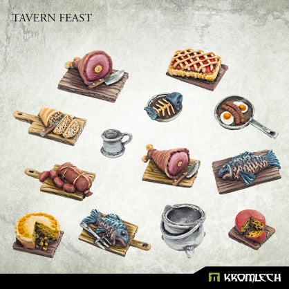 Tavern Feast (13) Minatures Kromlech    | Red Claw Gaming