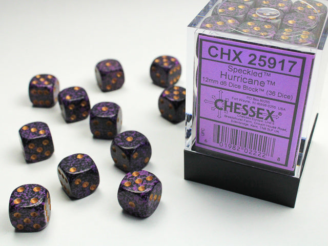 Speckled Hurricane 12mm D6 Dice Chessex    | Red Claw Gaming