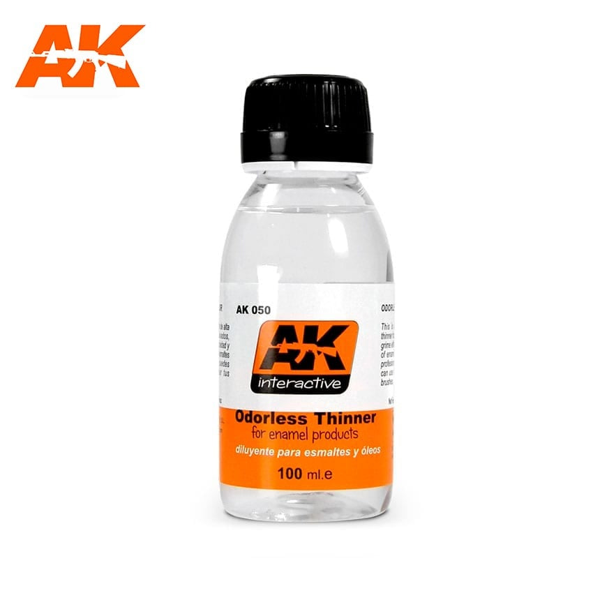 AK Interactive Odorless Thinner 100ml Enamel Paint AK INTERACTIVE    | Red Claw Gaming