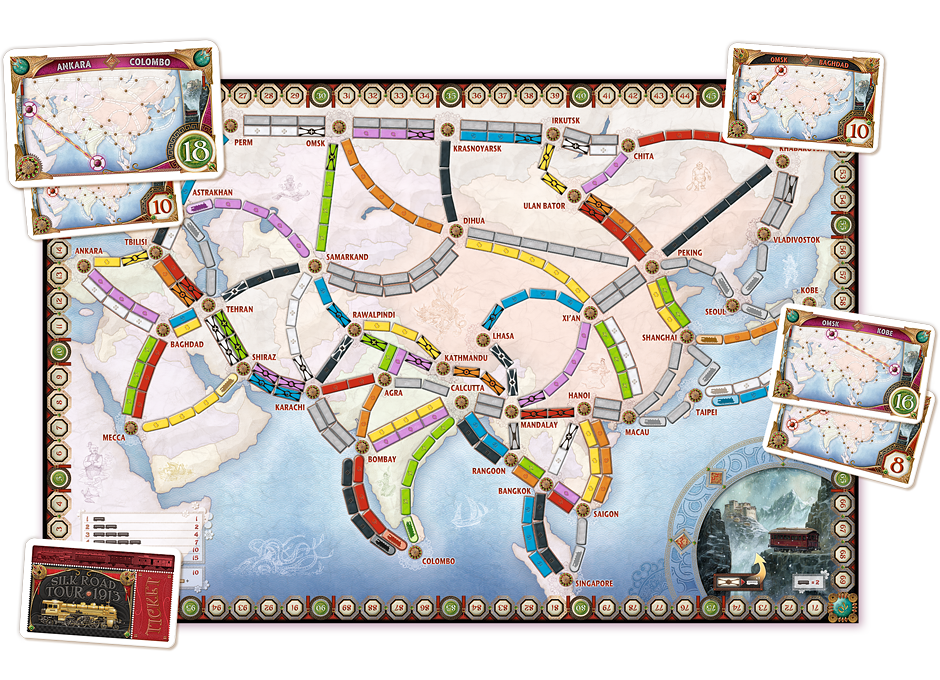 Ticket to Ride Map Collection Volume 1 Asia Board Game Asmodee    | Red Claw Gaming