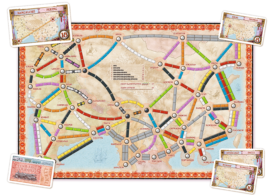 Ticket to Ride Map Collection Volume 1 Asia Board Game Asmodee    | Red Claw Gaming