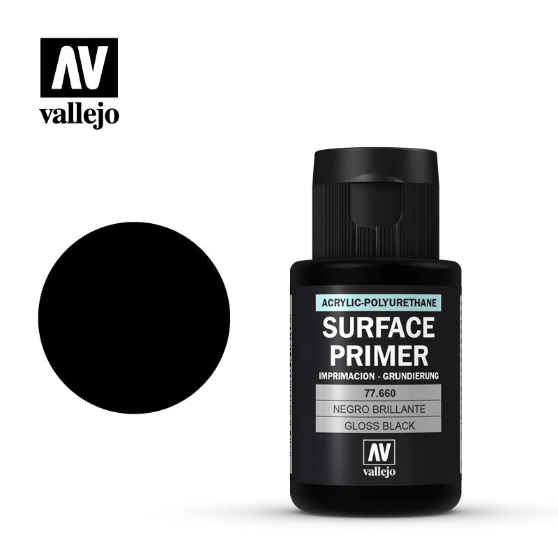 Surface Primer Gloss Black Metal Color Vallejo    | Red Claw Gaming