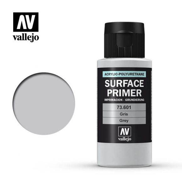 Grey Surface Primer 60ml Vallejo Game Surface Primer Vallejo    | Red Claw Gaming