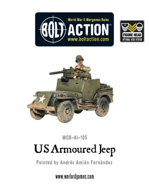 US Armoured Jeep American Warlord Games    | Red Claw Gaming