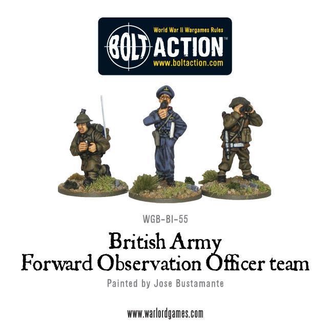 British Army Forward Observer Team British Warlord Games    | Red Claw Gaming