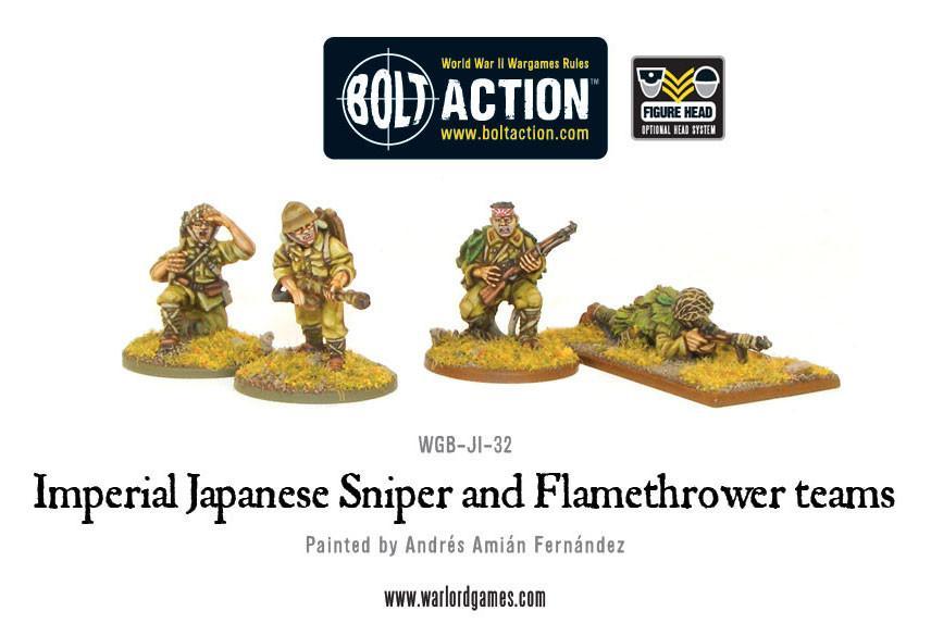 Imperial Japanese Sniper and Flamethrower teams Imperial Japan Warlord Games    | Red Claw Gaming
