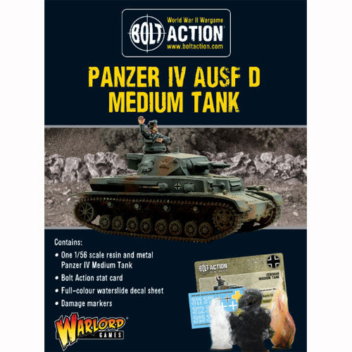 Panzer IV Ausf D German Warlord Games    | Red Claw Gaming